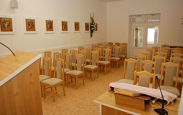 Modliaca miestnosť kaplnky